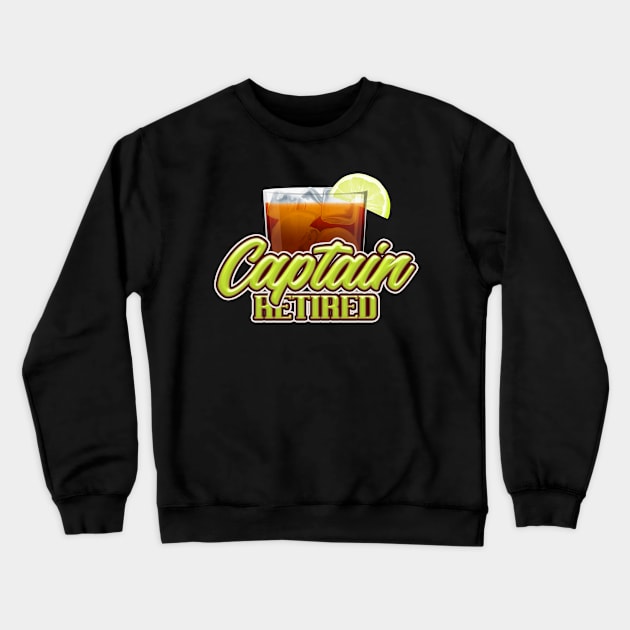 Retired captain gift. Perfect present for mother dad friend him or her Crewneck Sweatshirt by SerenityByAlex